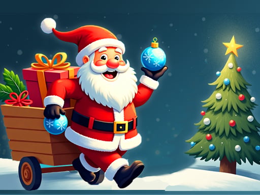 Santa Tree Decorating