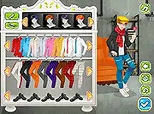 Stylish Boy Band Dress Up Online Game