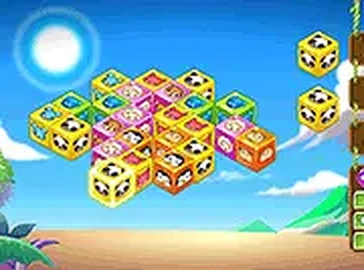 Cube Zoobies 3D Mahjong Puzzle Game Online