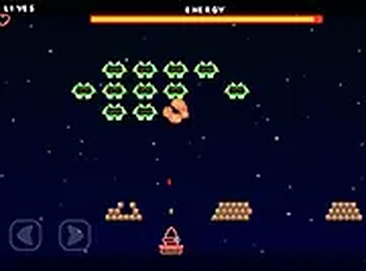 Neon Invaders Arcade Game