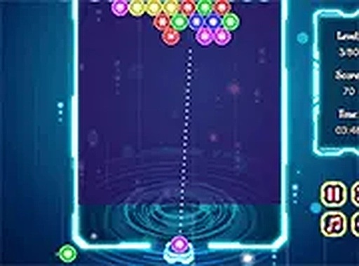 Neon Bubble Online Game - Free Puzzle Shooter